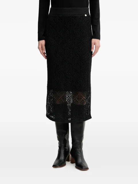 Joseph Ribkoff — lace panel skirt