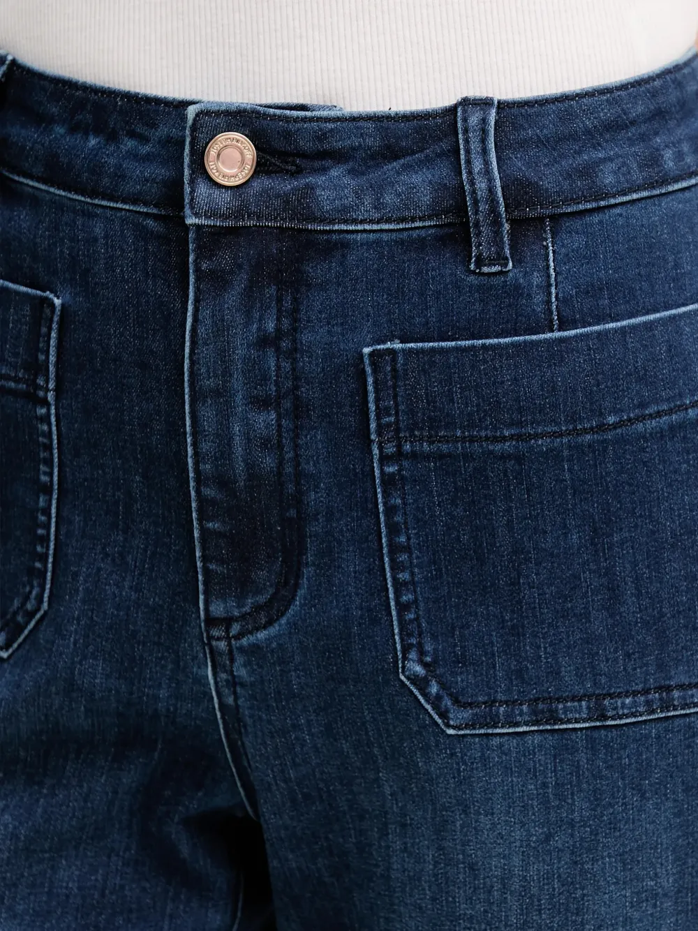 Joseph Ribkoff Jeans met opgestikte zakken Blauw