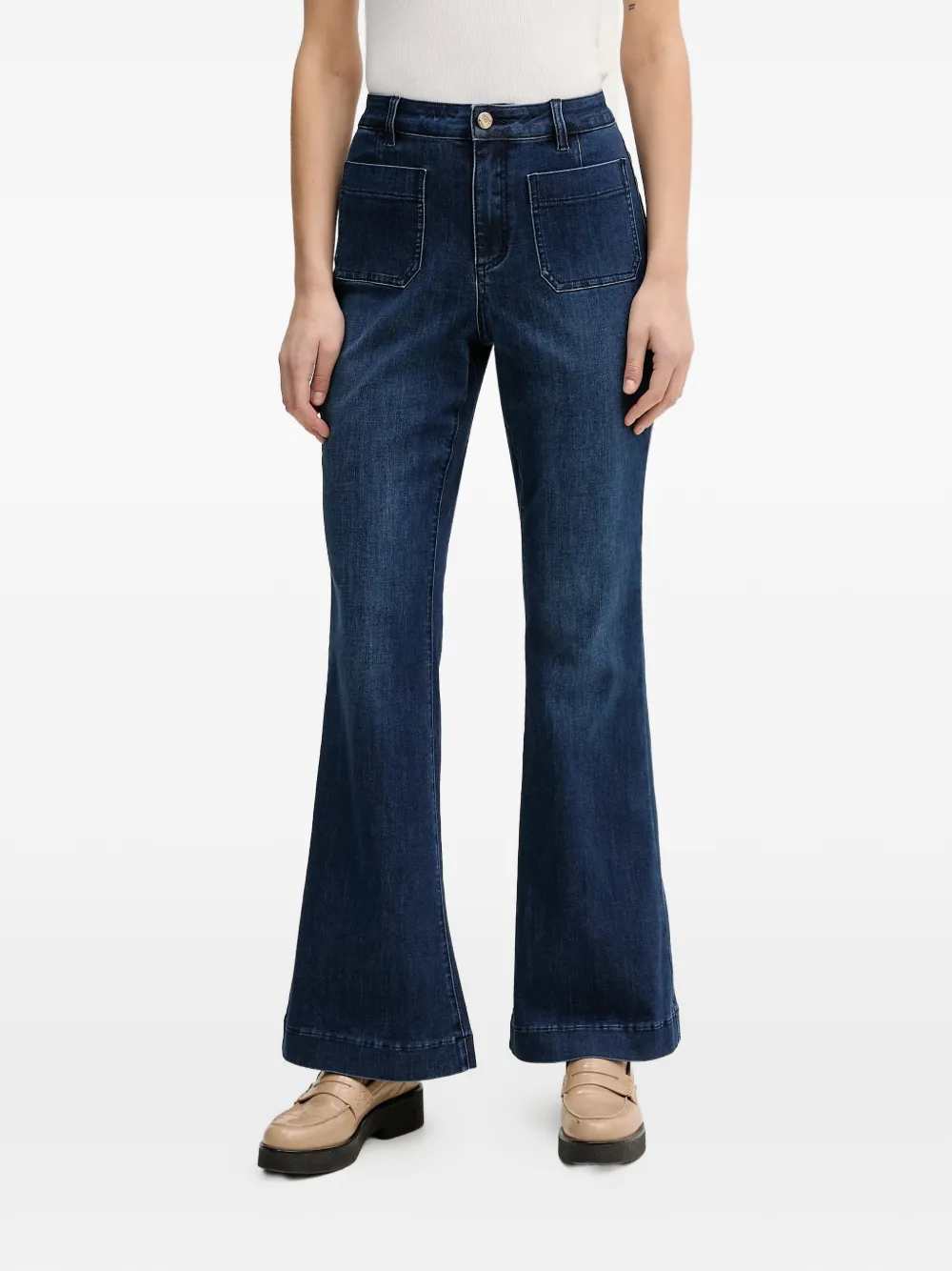 Joseph Ribkoff patch pocket denim jeans - Blu