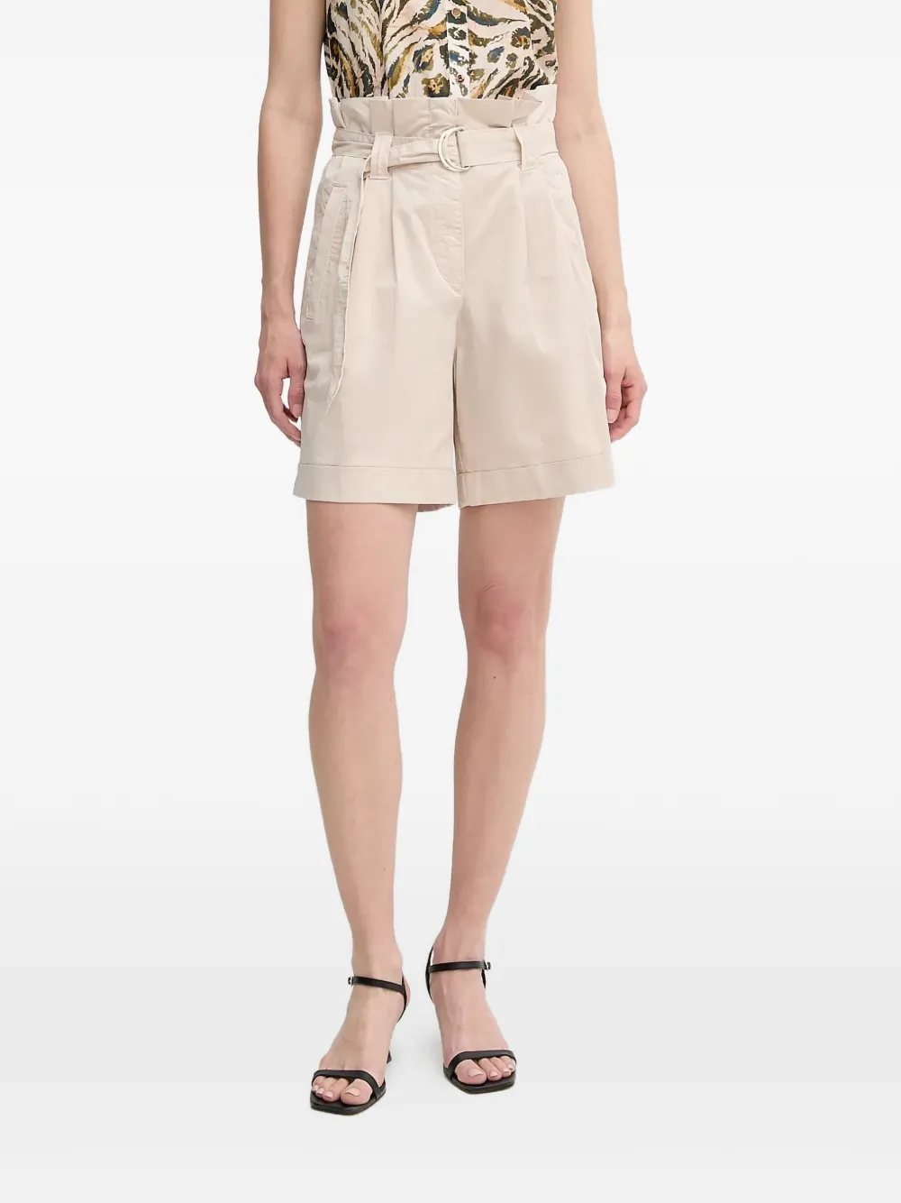 Marc Aurel belted shorts - Toni neutri