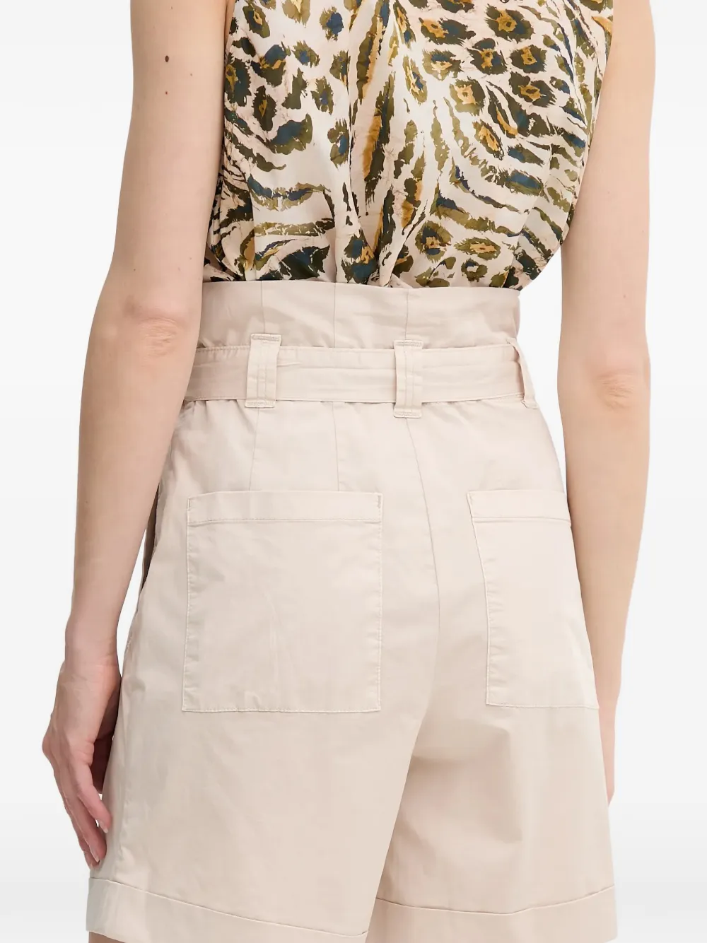  Marc Aurel Belted Shorts - Neutrals 