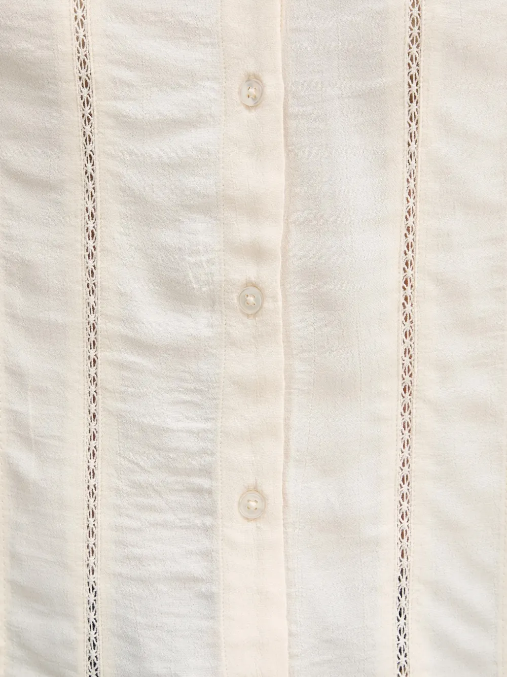 Hoss Intropia Blouse met ruche knopen Beige