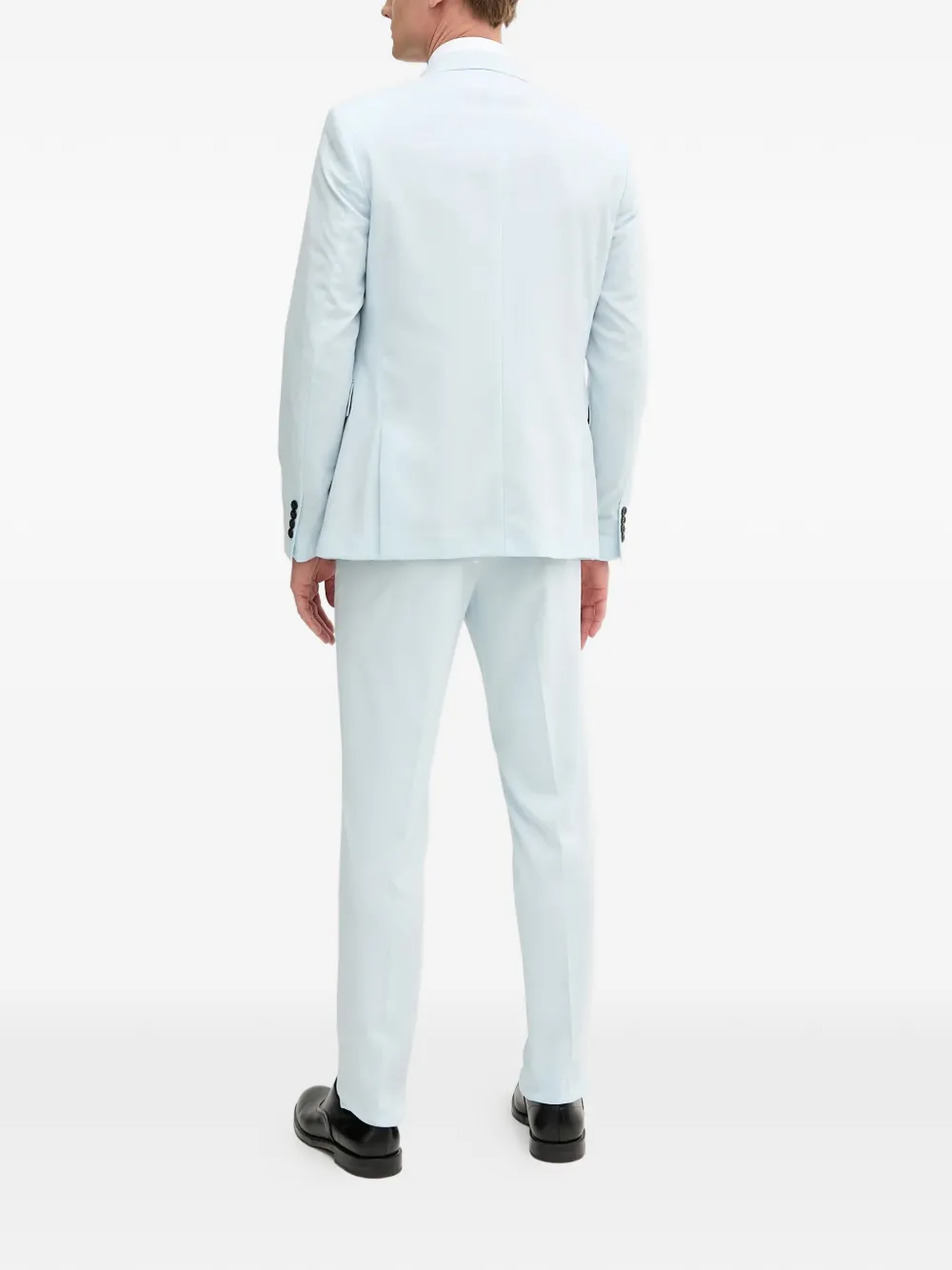  Lindbergh Buttoned Notched Lapel Suit - Blue 