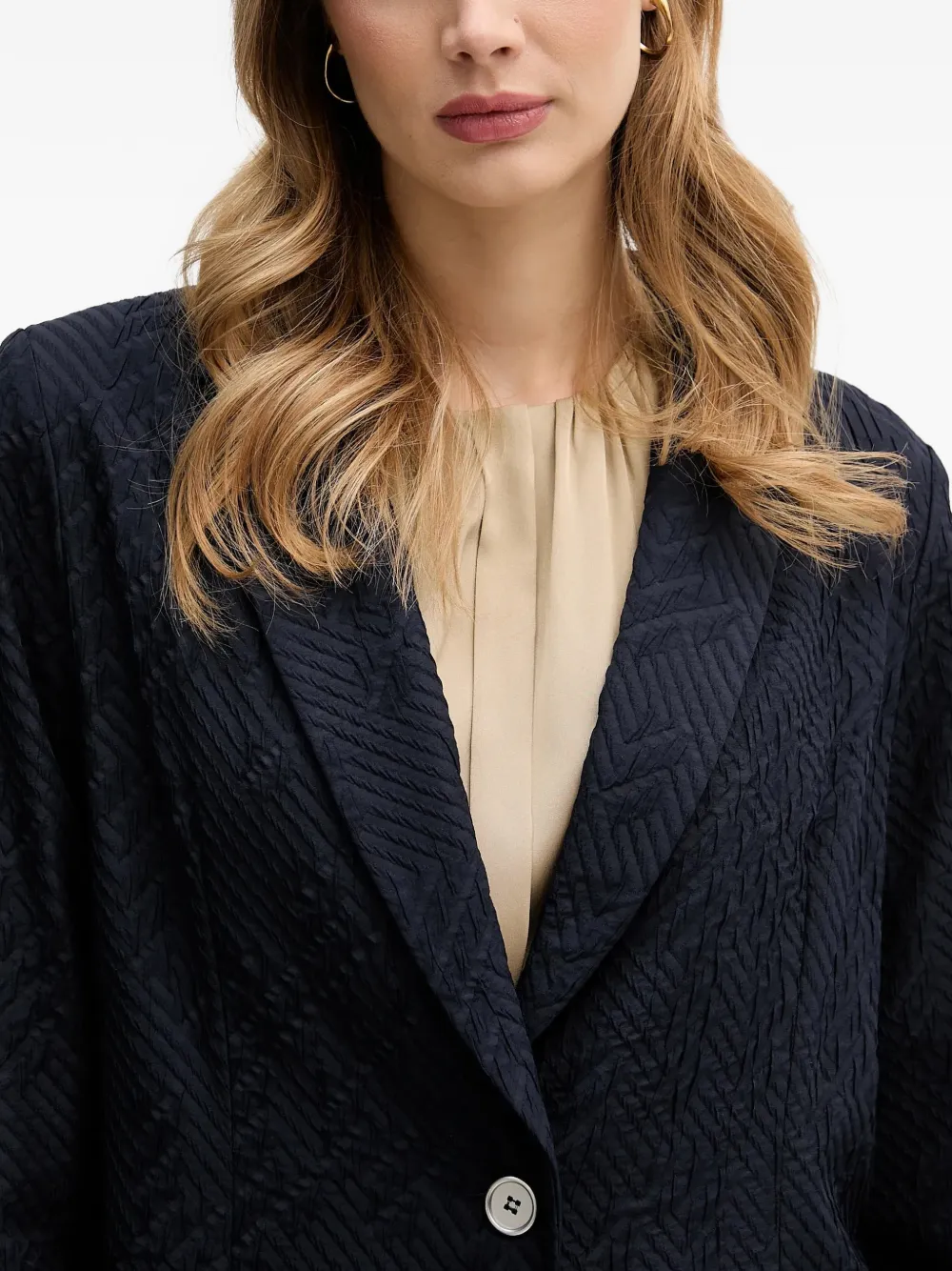 Joseph Ribkoff Blazer met enkele rij knopen Blauw