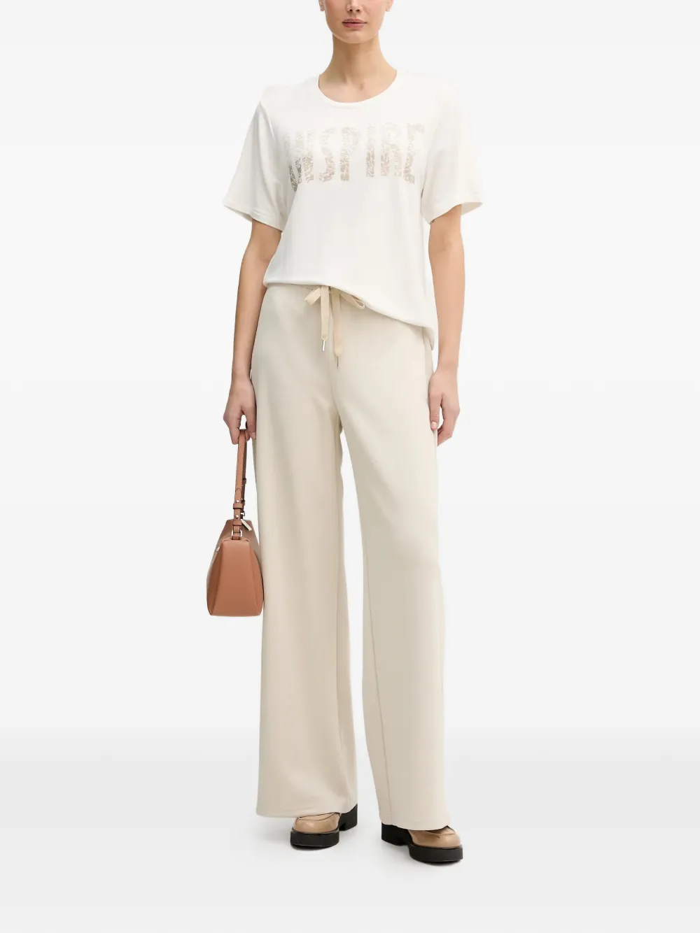 Joseph Ribkoff T-shirt met verfraaide print Wit