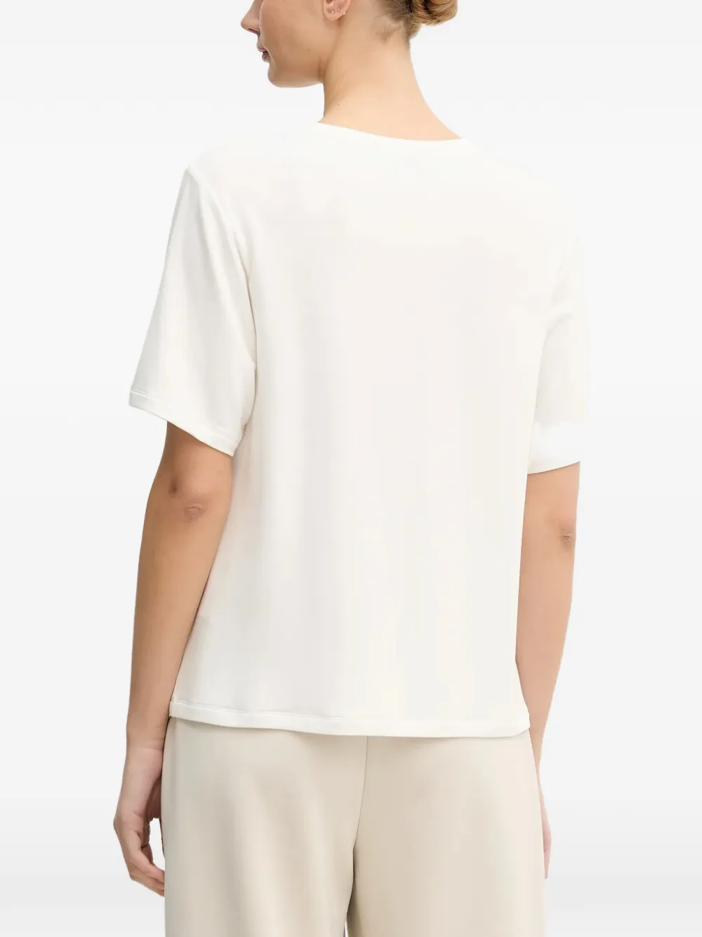 Joseph Ribkoff T-shirt met verfraaide print Wit