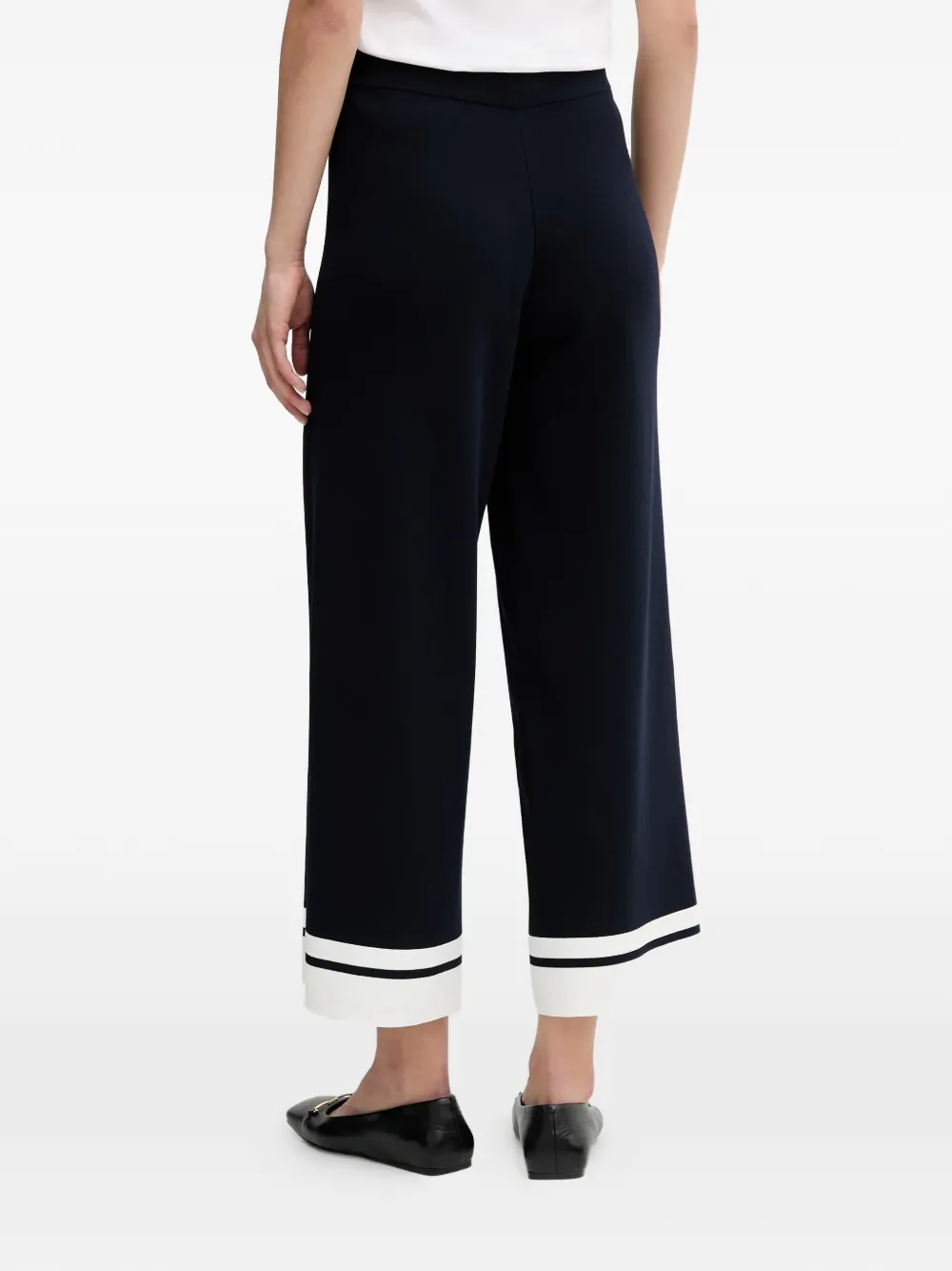  Joseph Ribkoff Striped Cropped Trousers - Blue 