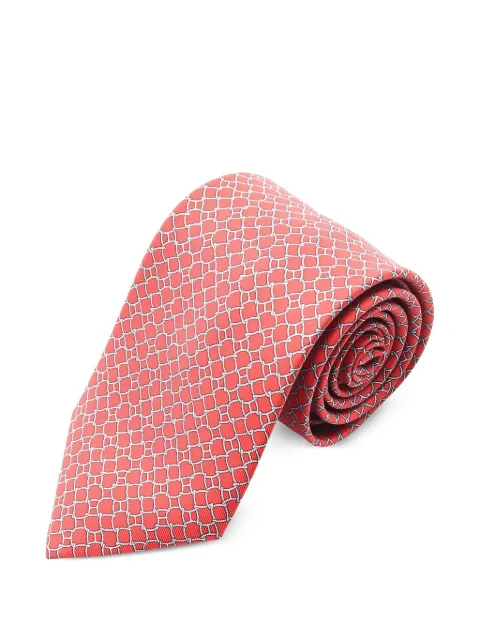 Hermès Pre-Owned 2010s patterned silk tie
