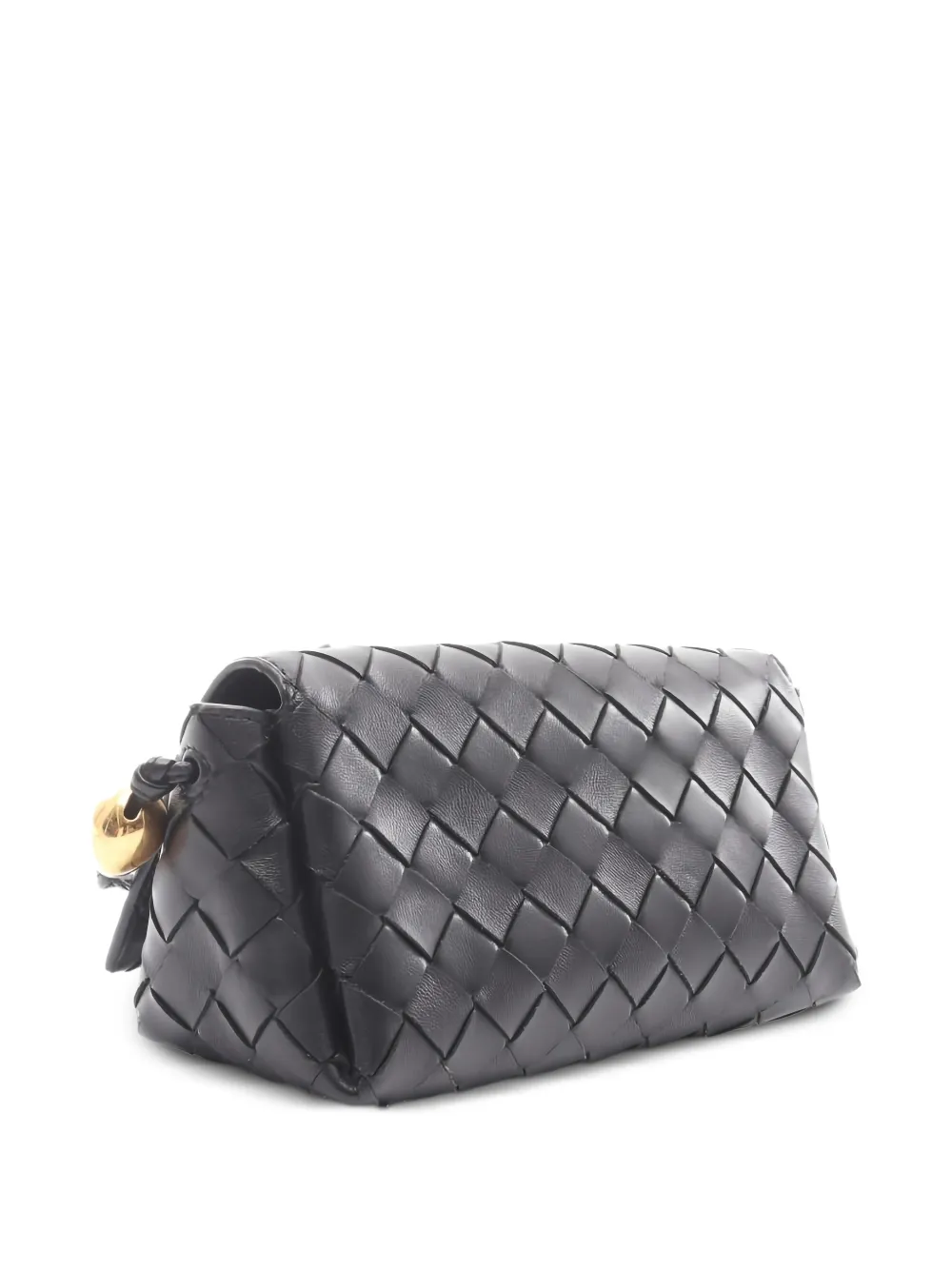 1910s Intrecciato Leather Shoulder Bag