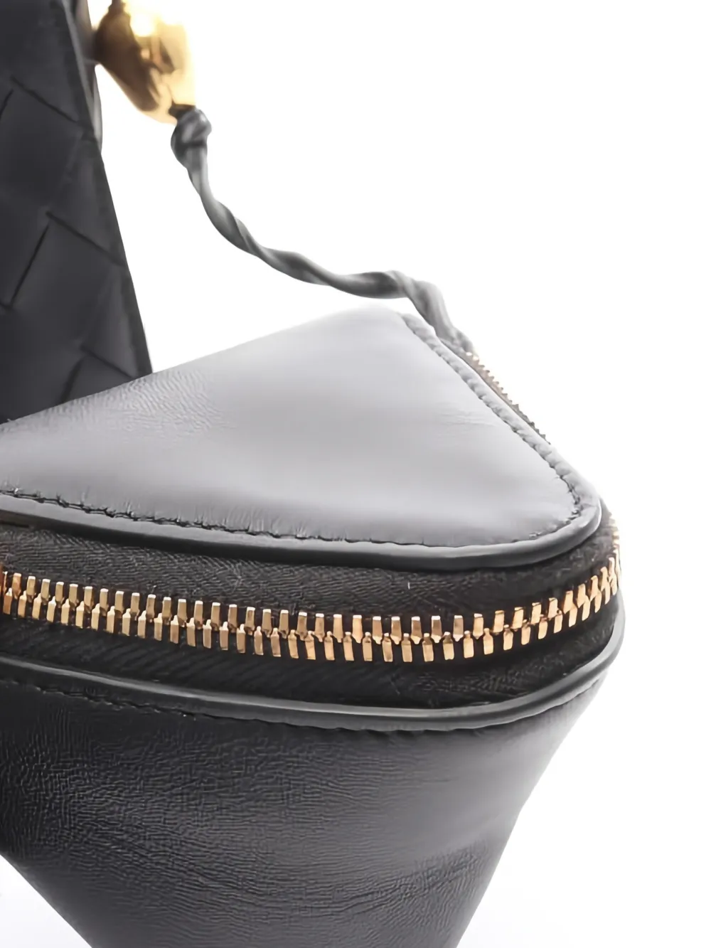 1910s Intrecciato Leather Shoulder Bag