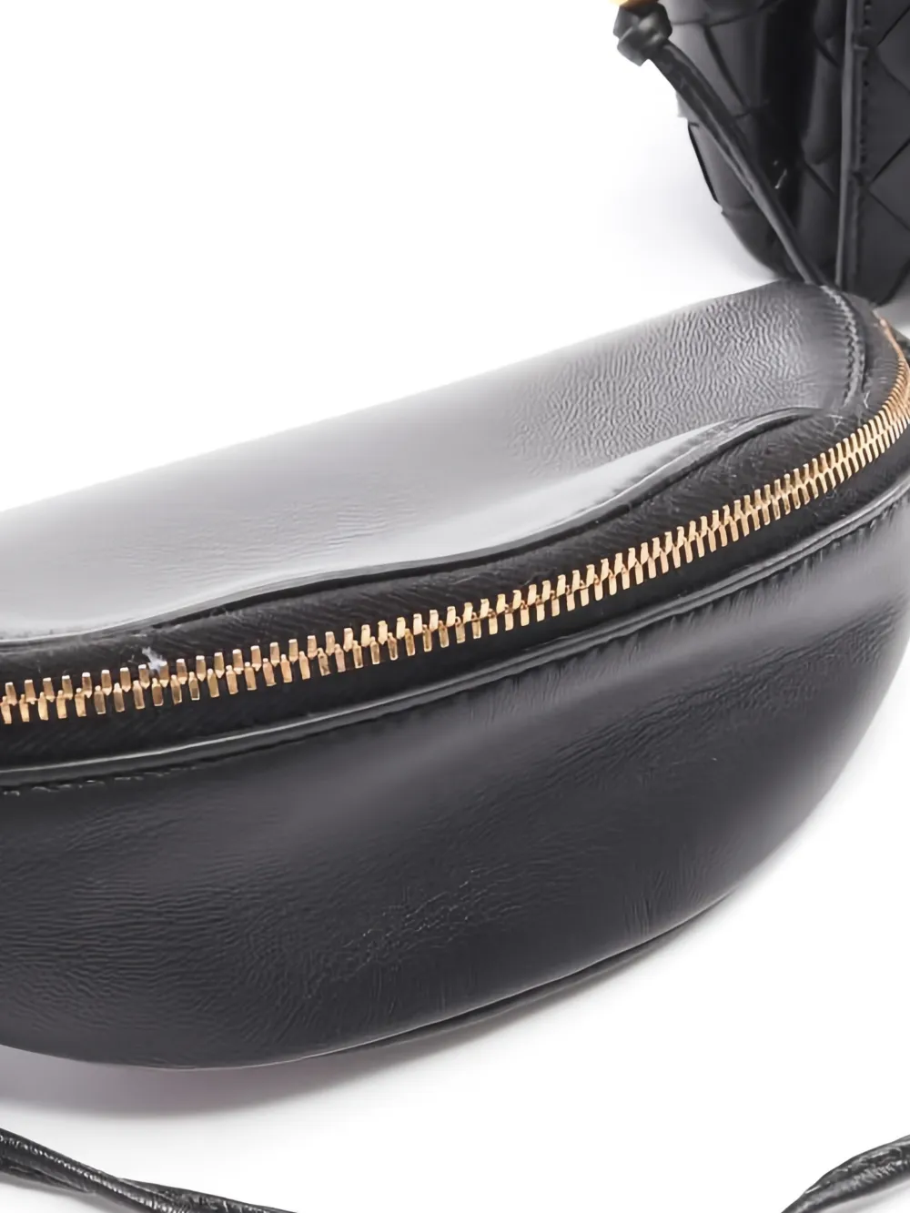 1910s Intrecciato Leather Shoulder Bag