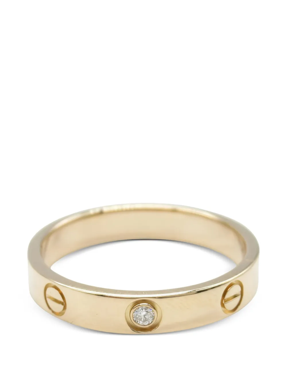 Cartier 18k plated-gold diamond ring - Oro