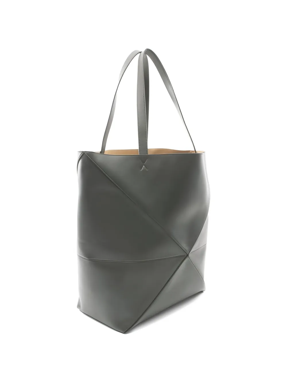  Loewe Pre-owned 2020s Fold Leather Shoulder Bag - Grey 