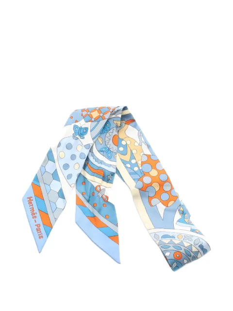 Hermès Pre-Owned 2000s Les Murmures de la Foret ribbon scarf