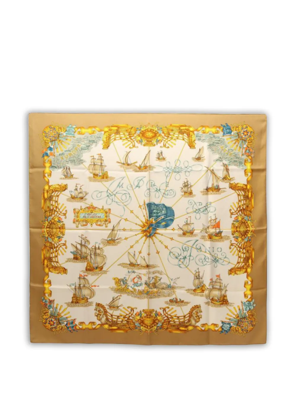 Hermès Pre-Owned Voiles de lumière silk scarf - Toni neutri