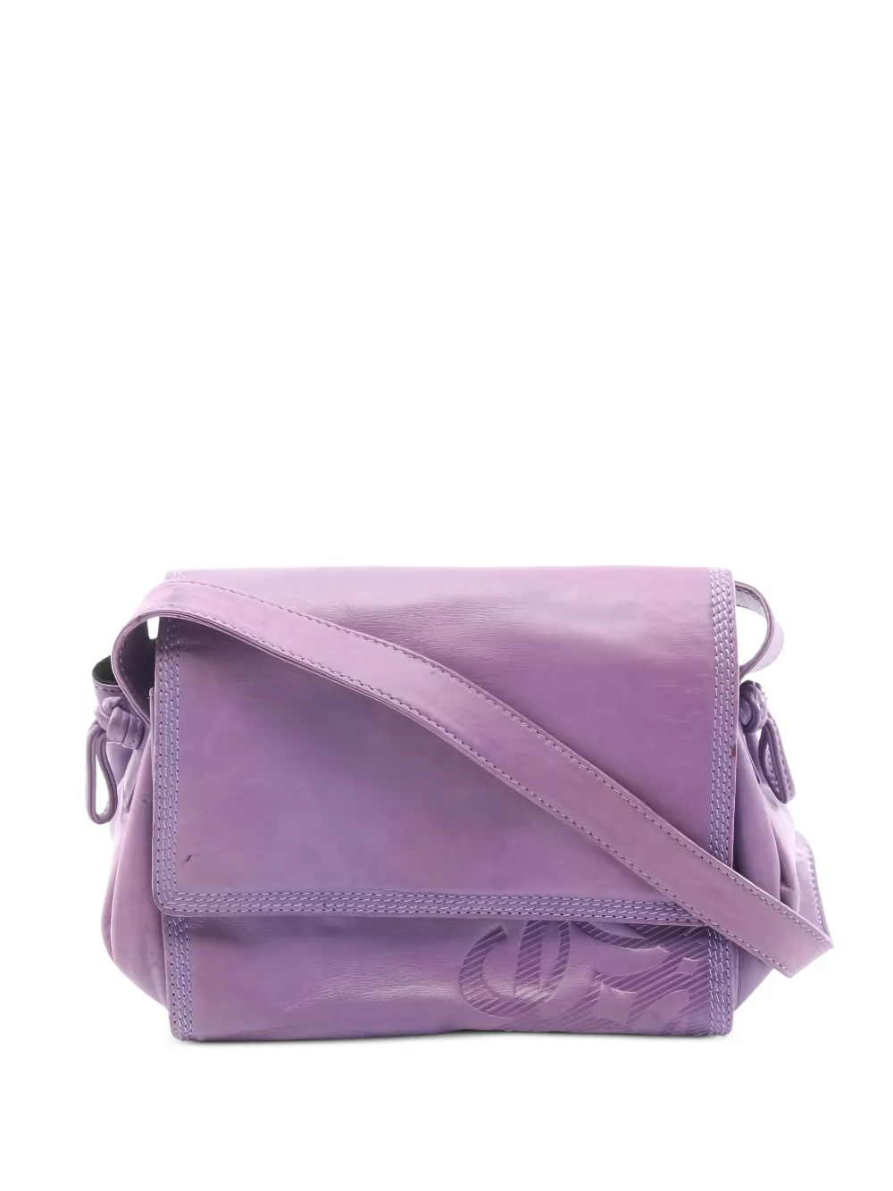 Loewe Pre-Owned Borsa a spalla Anagram in pelle anni 2000 - Viola