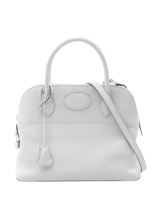Hermès Pre-owned 2021 Bolide 31 Leather Tote Bag in Blue