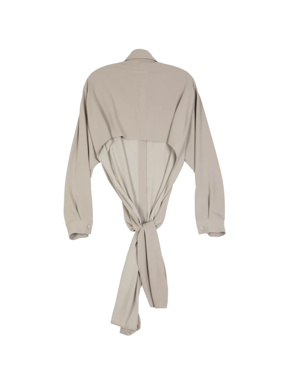 MM6 Maison Margiela Blouse met geknoopt detail - Beige