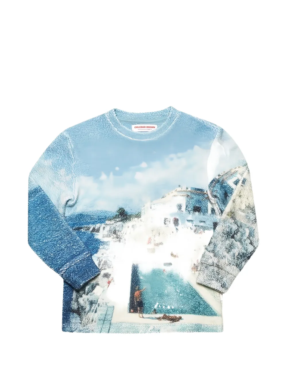 Orlebar Brown sweat Ritchie à imprimé photographique - Bleu Orlebar Brown sweat Ritchie à imprimé photographique - Bleu