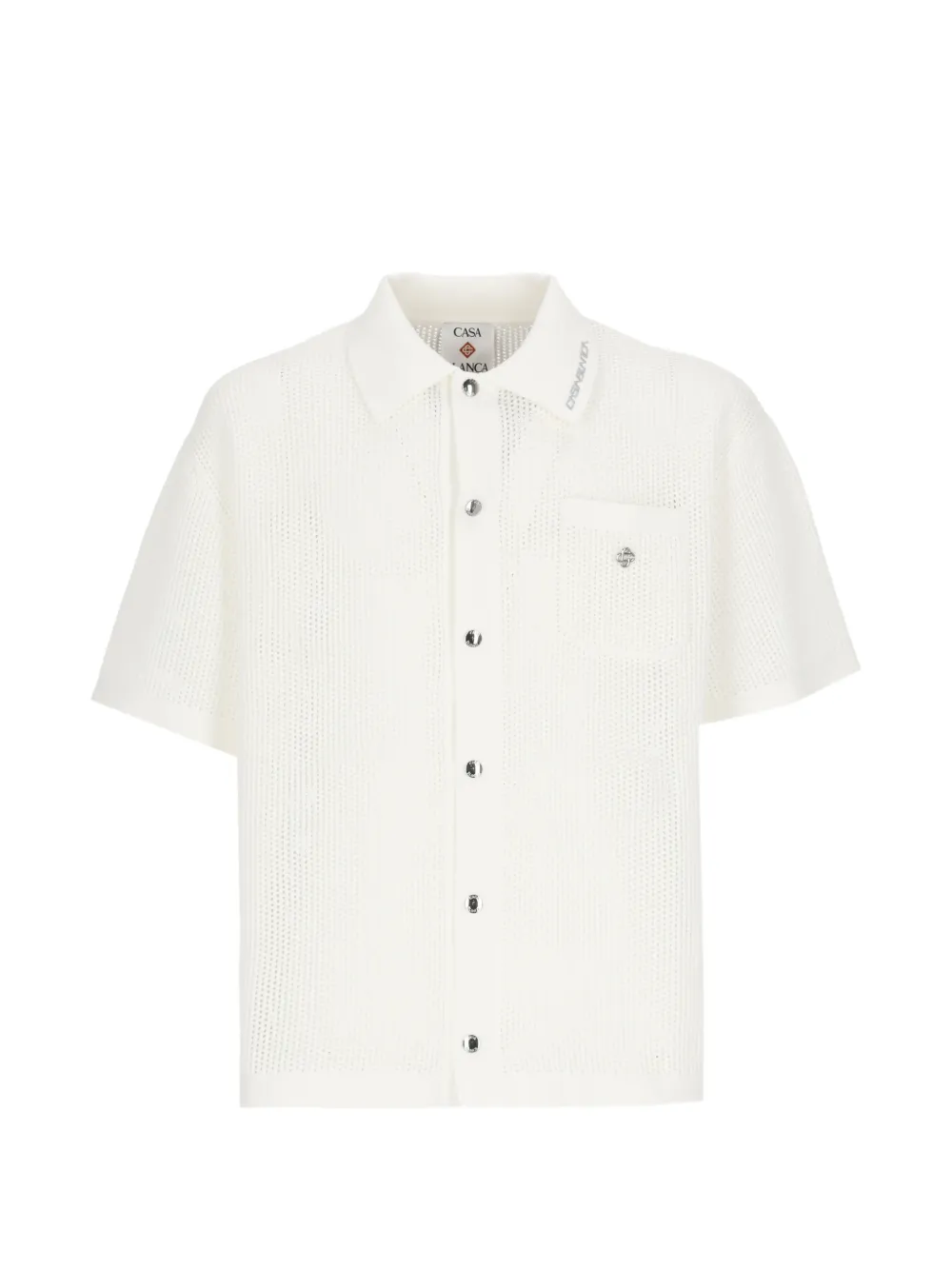 Casablanca pocket mesh shirt - Weiß