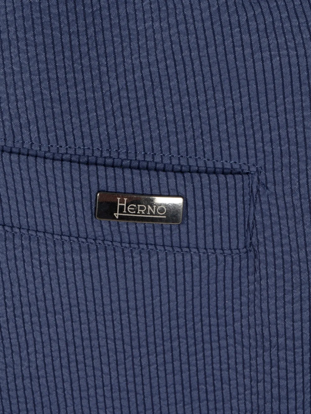 Herno Shorts met seersucker-textuur en plooien Blauw