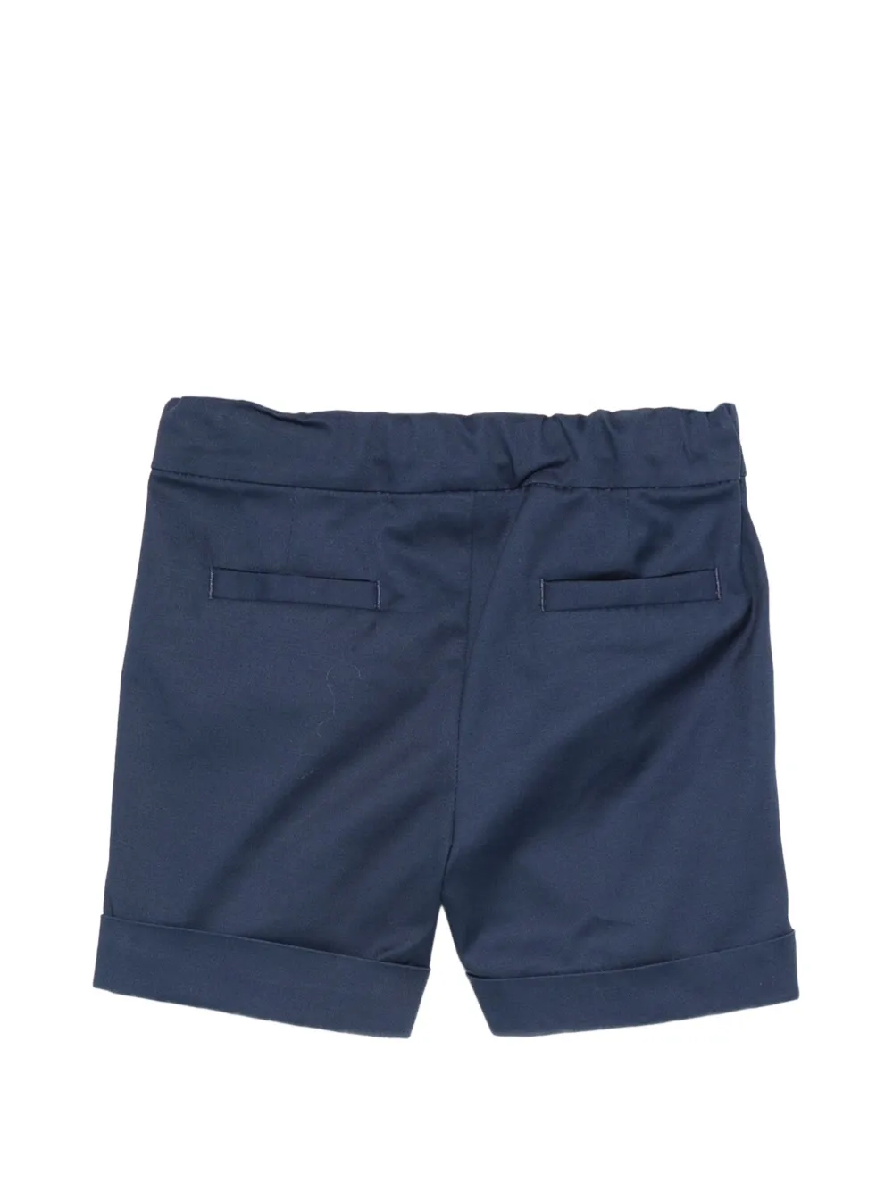  Balmain Kids Pleated Buttoned Shorts - Blue 