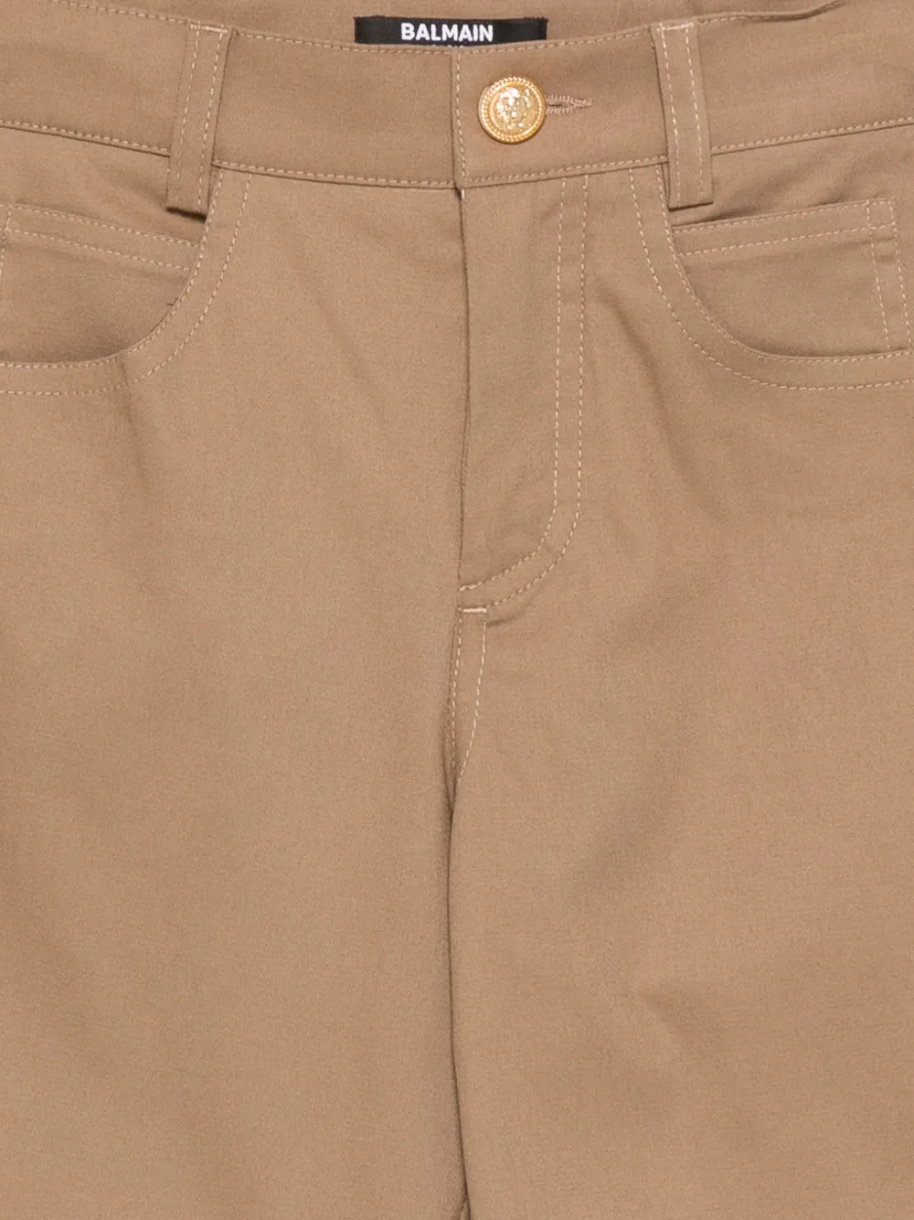 Balmain Kids Broek met vijf zakken Bruin