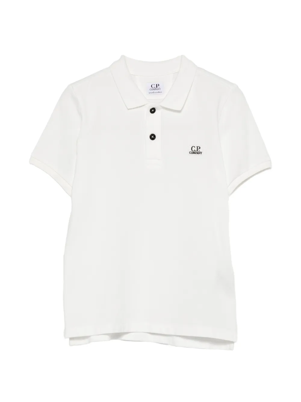 C.P. Company Kids buttoned polo shirt - Bianco