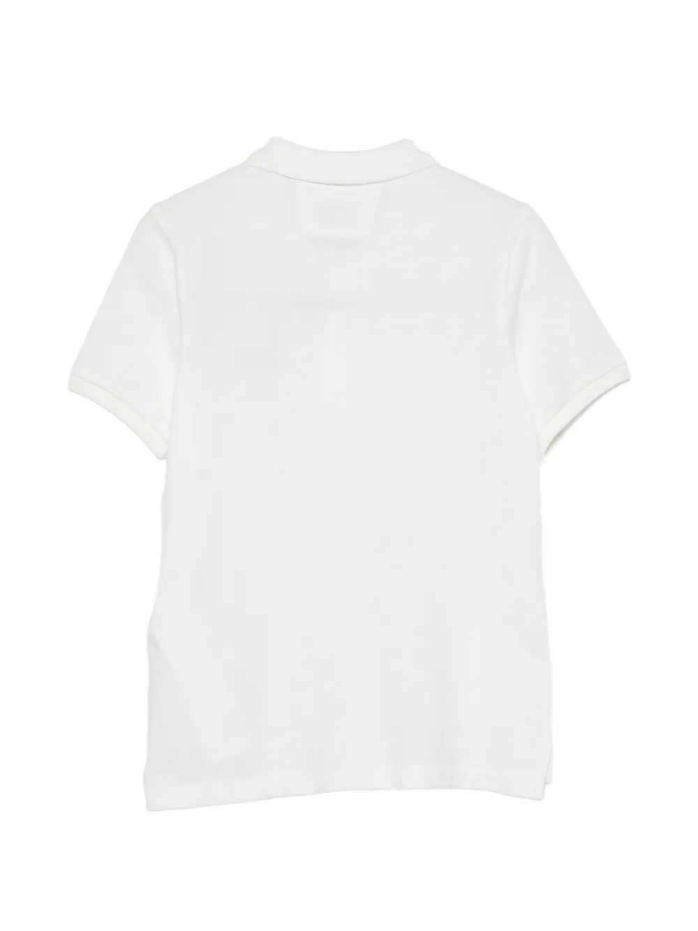  C.p. Company Kids Buttoned Polo Shirt - White 
