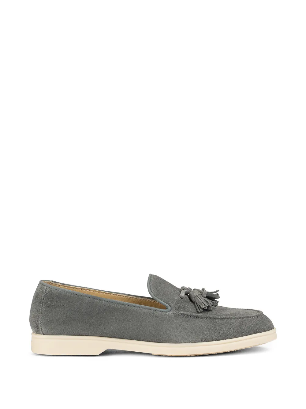 Doucal's tassel-detail suede loafers - Grigio