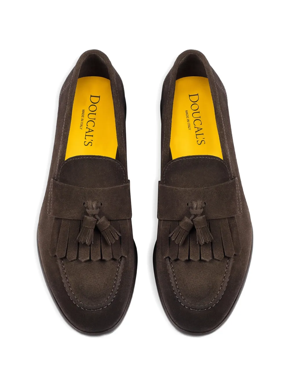 Doucal's Suède loafers met kwastjes Bruin
