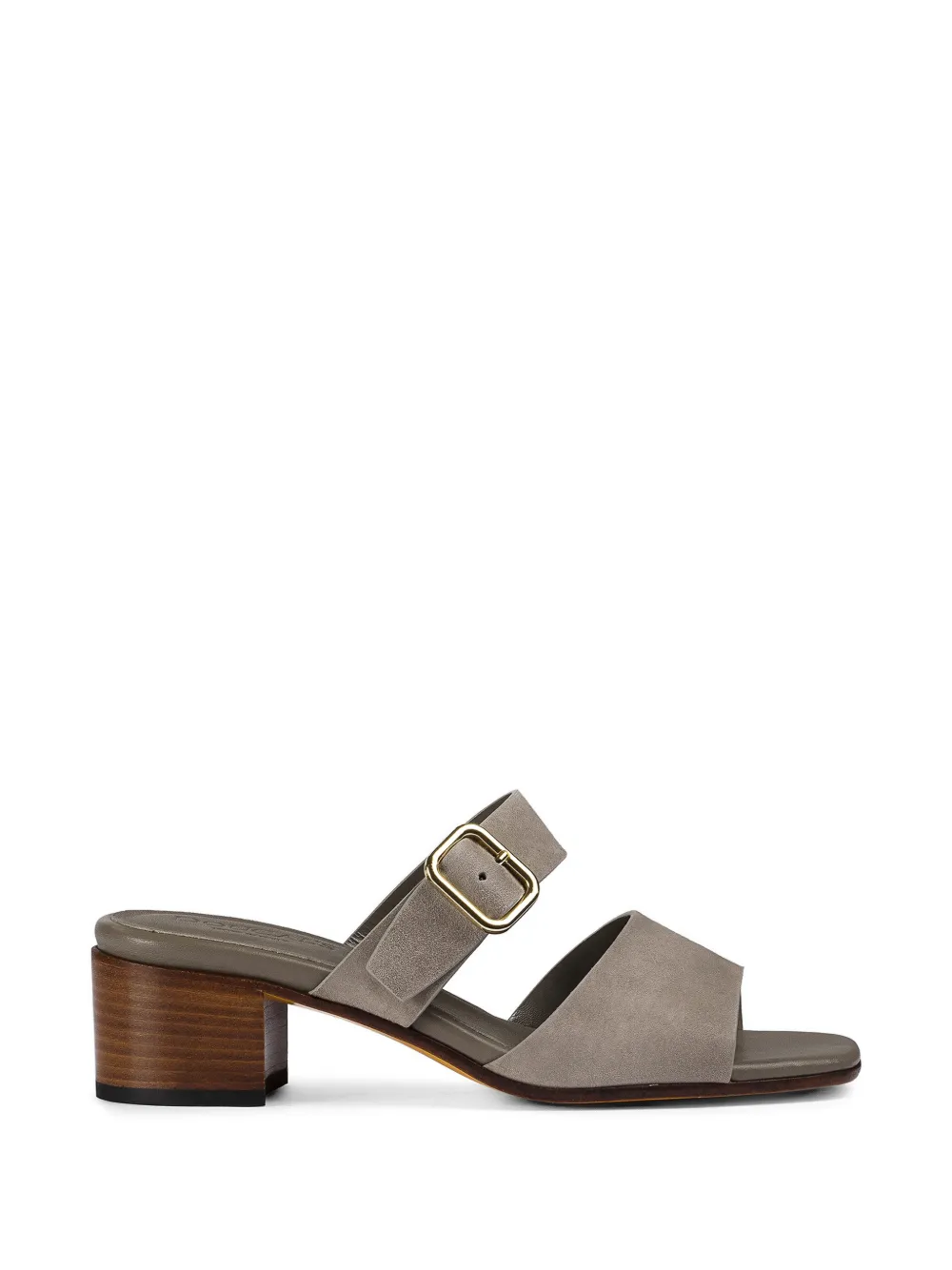 Doucal's double-strap suede sandals - Grigio