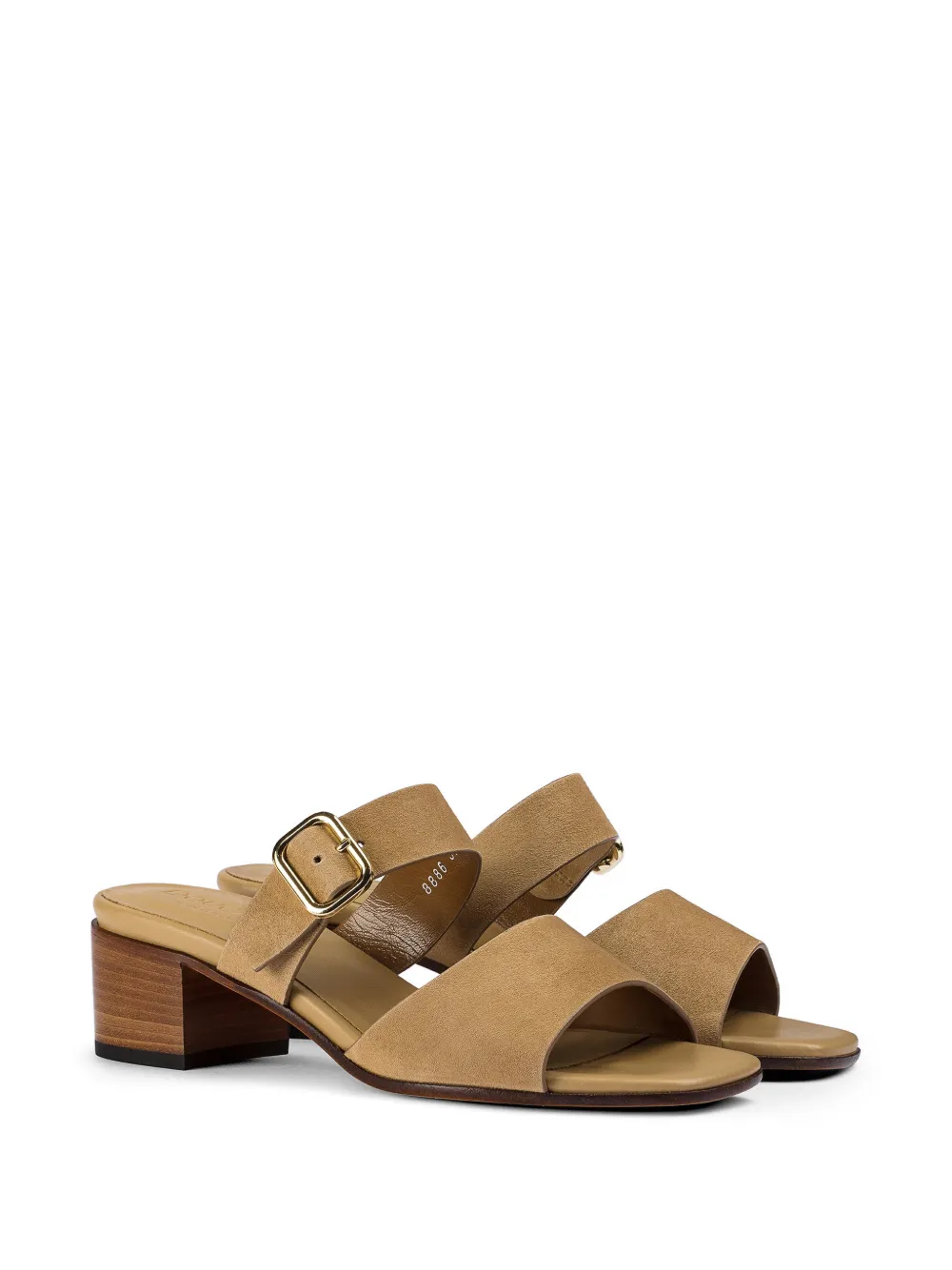 Doucal's Sandalen met dubbele bandjes Beige