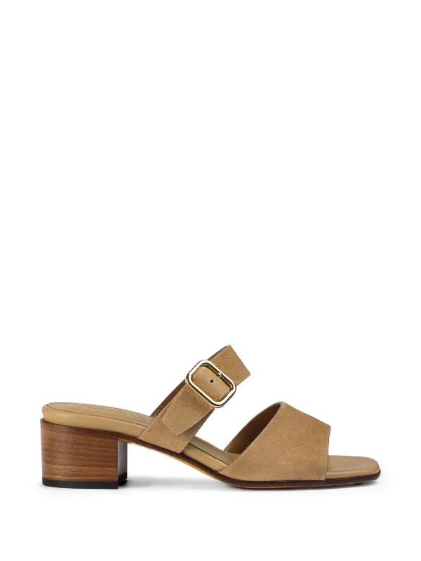 Doucal's Suede Double-strap Sandals in Neutrals