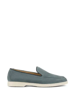 Santoni ダブルバックル ローファー | ブルー | FARFETCH JP
