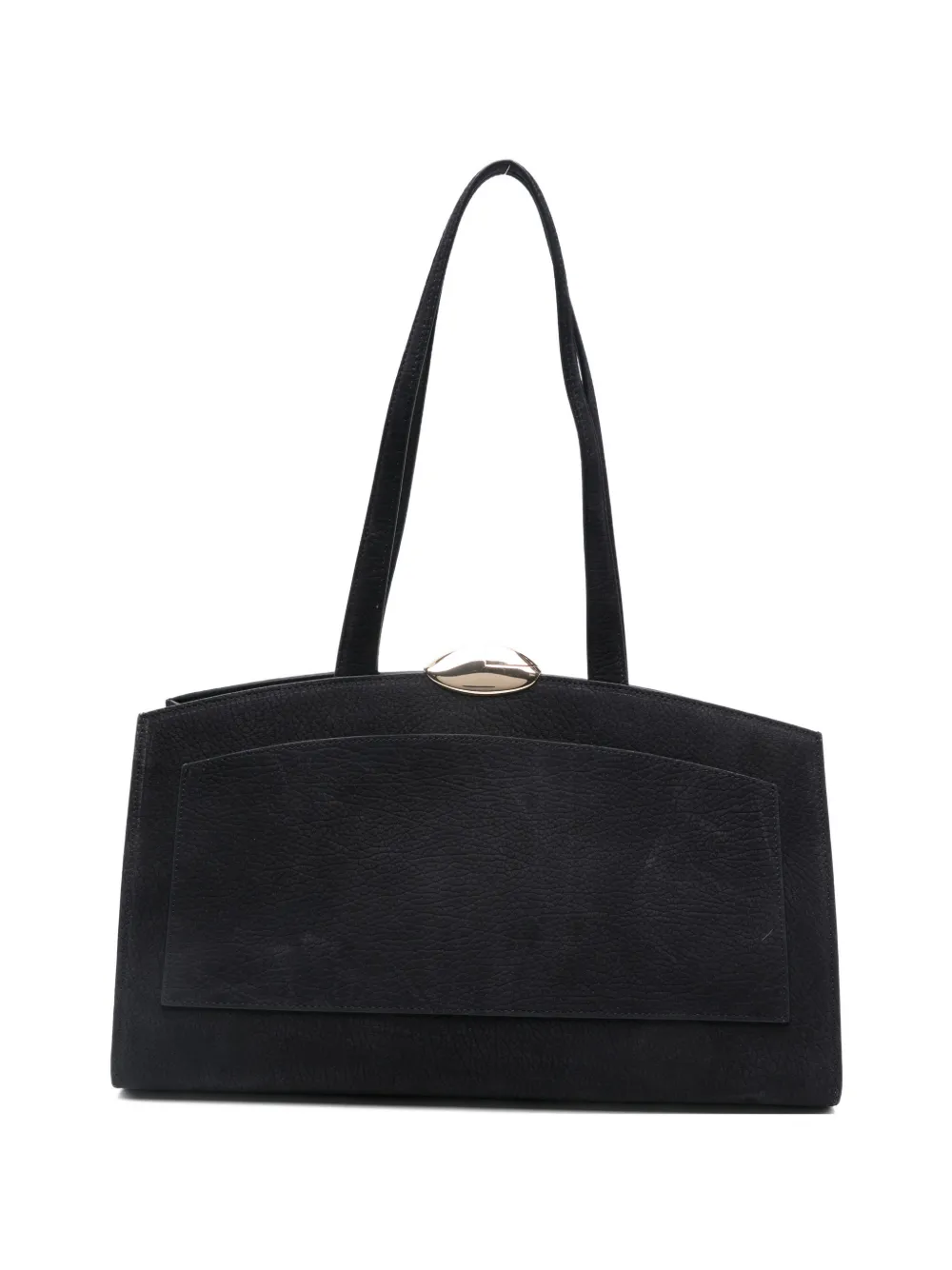 Benedetta Bruzziches large Serena front-pocket kiss-lock tote bag - Nero