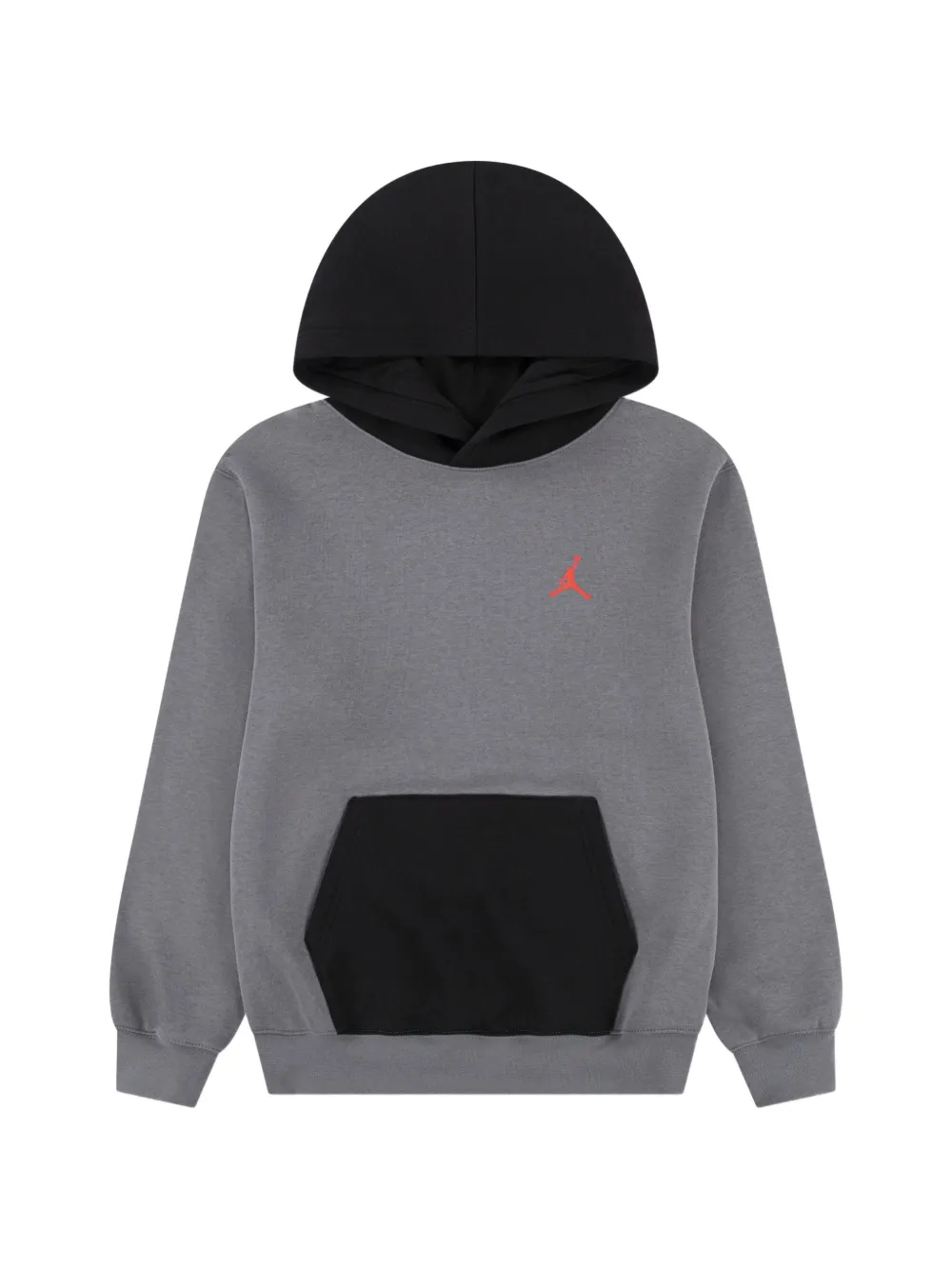 Jordan Kids kangaroo-pocket hoodie - Grigio