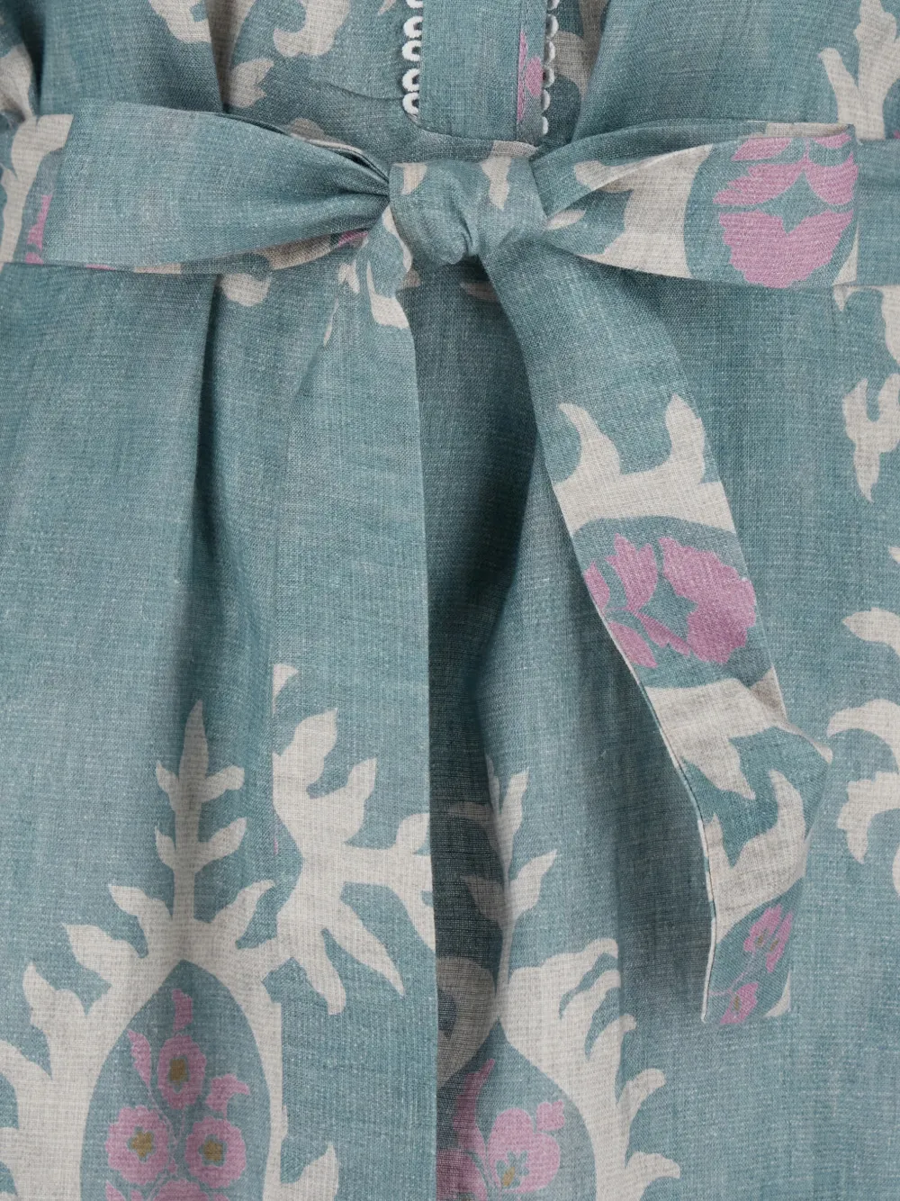 Bazar Deluxe Pattern Tie Dress - Blue 