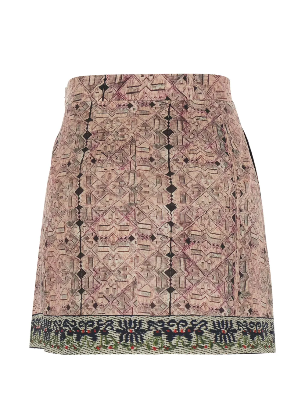 HUI MILANO Umberto printed mini skirt - Rosa