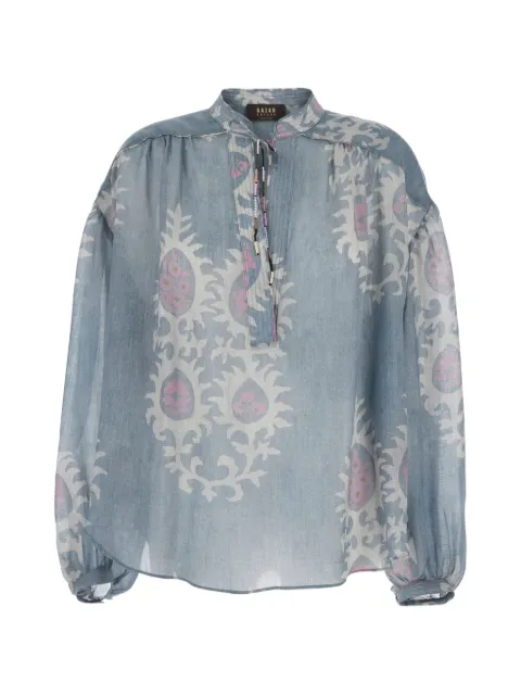 Bazar Deluxe blusa con estampado de mostacillas