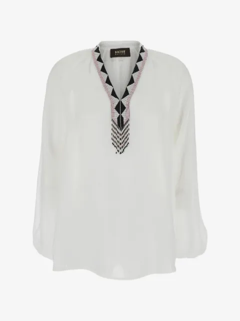 Bazar Deluxe beaded V-neck blouse
