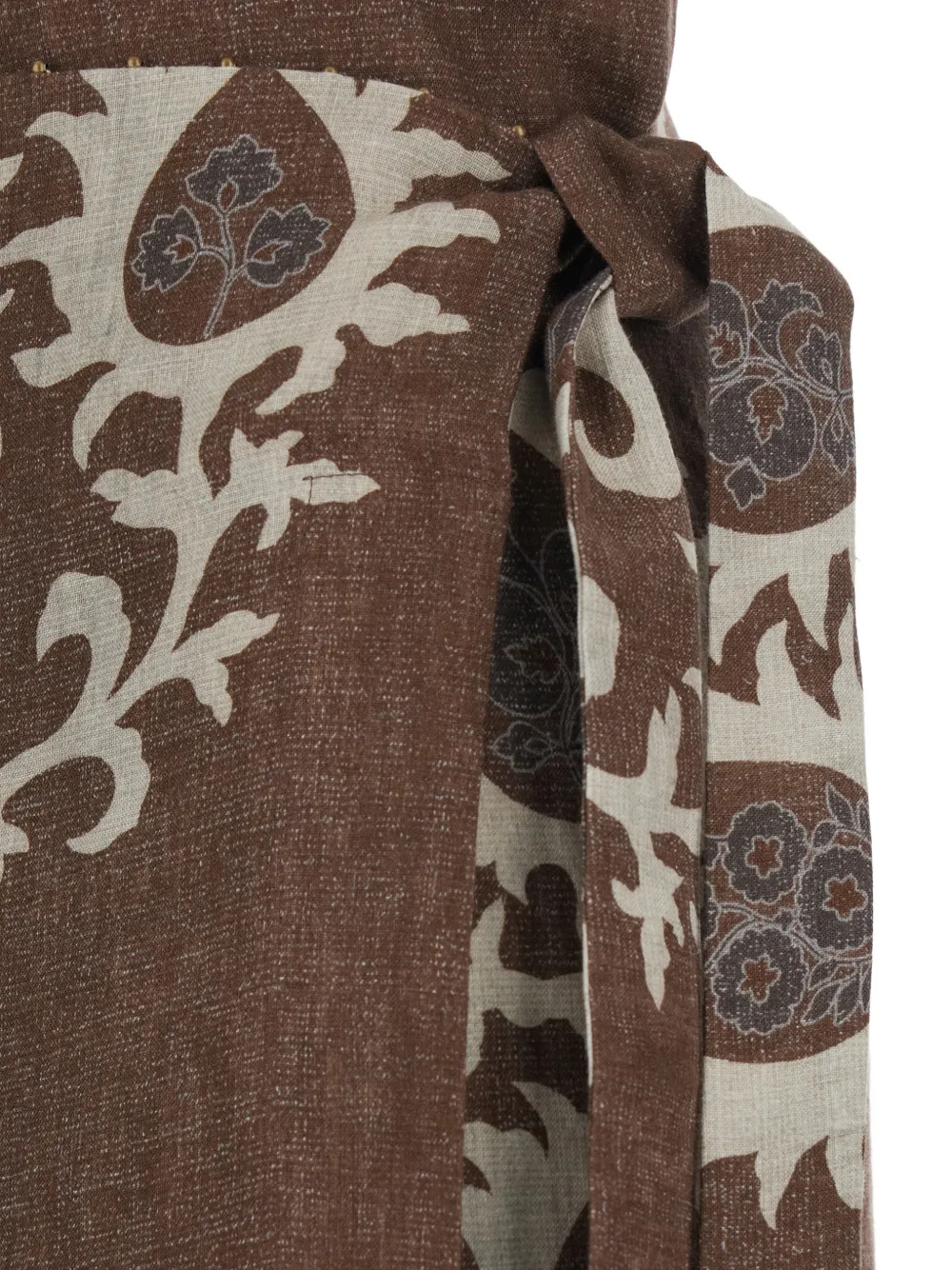  Bazar Deluxe Tie-fastening Skirt - Brown 