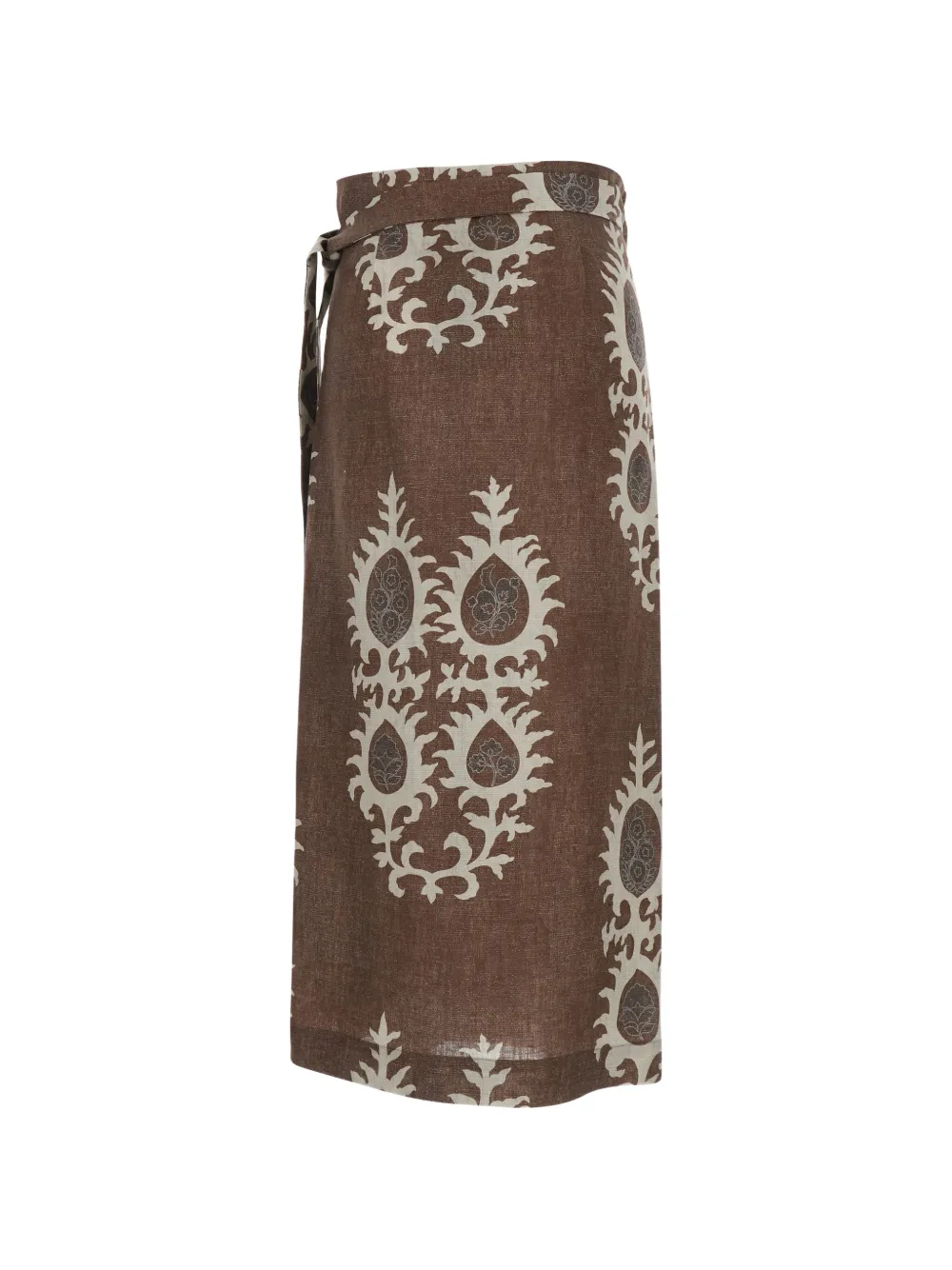  Bazar Deluxe Tie-fastening Skirt - Brown 