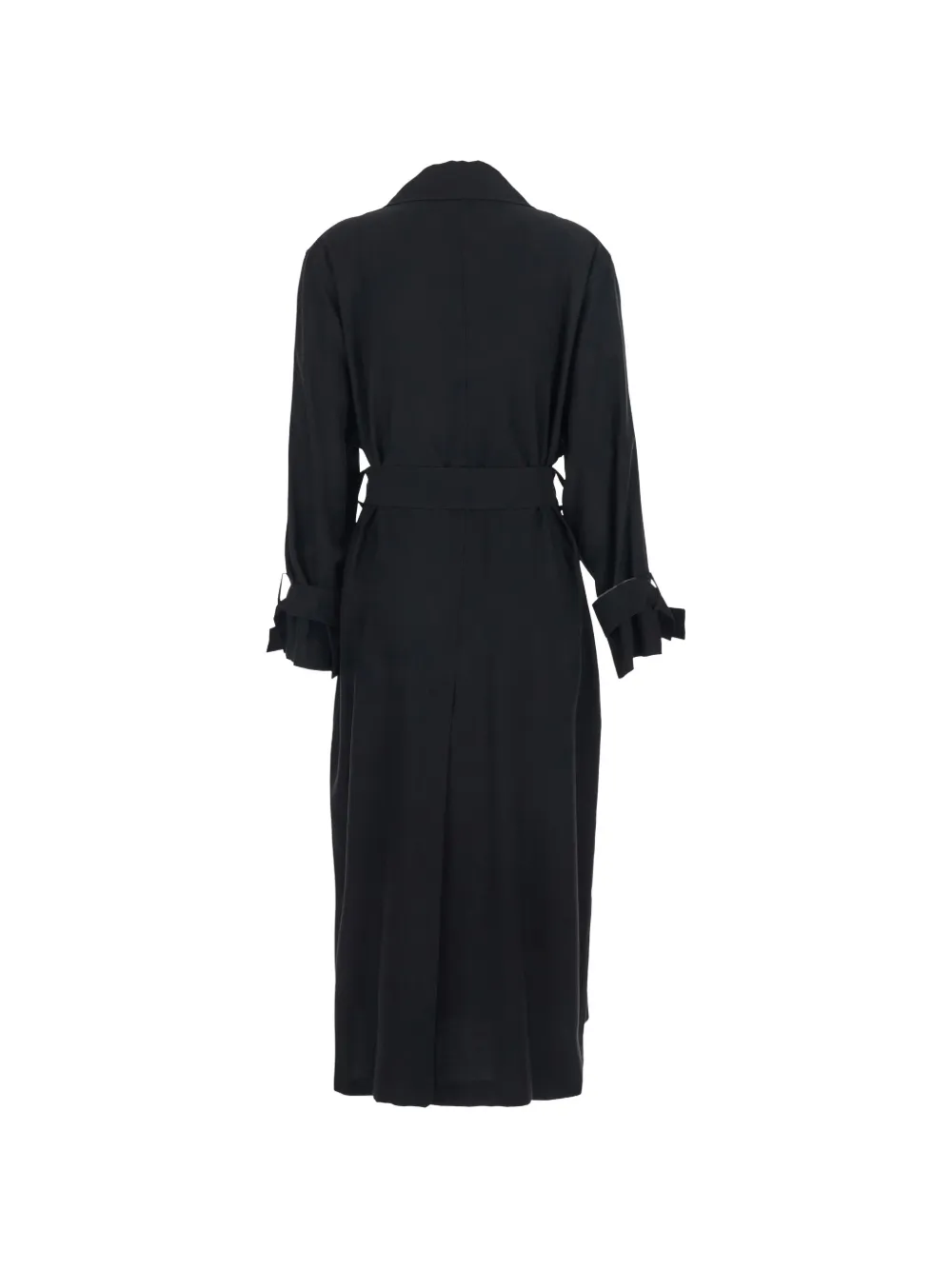  Jucca Buttoned Belted Coat - Black 