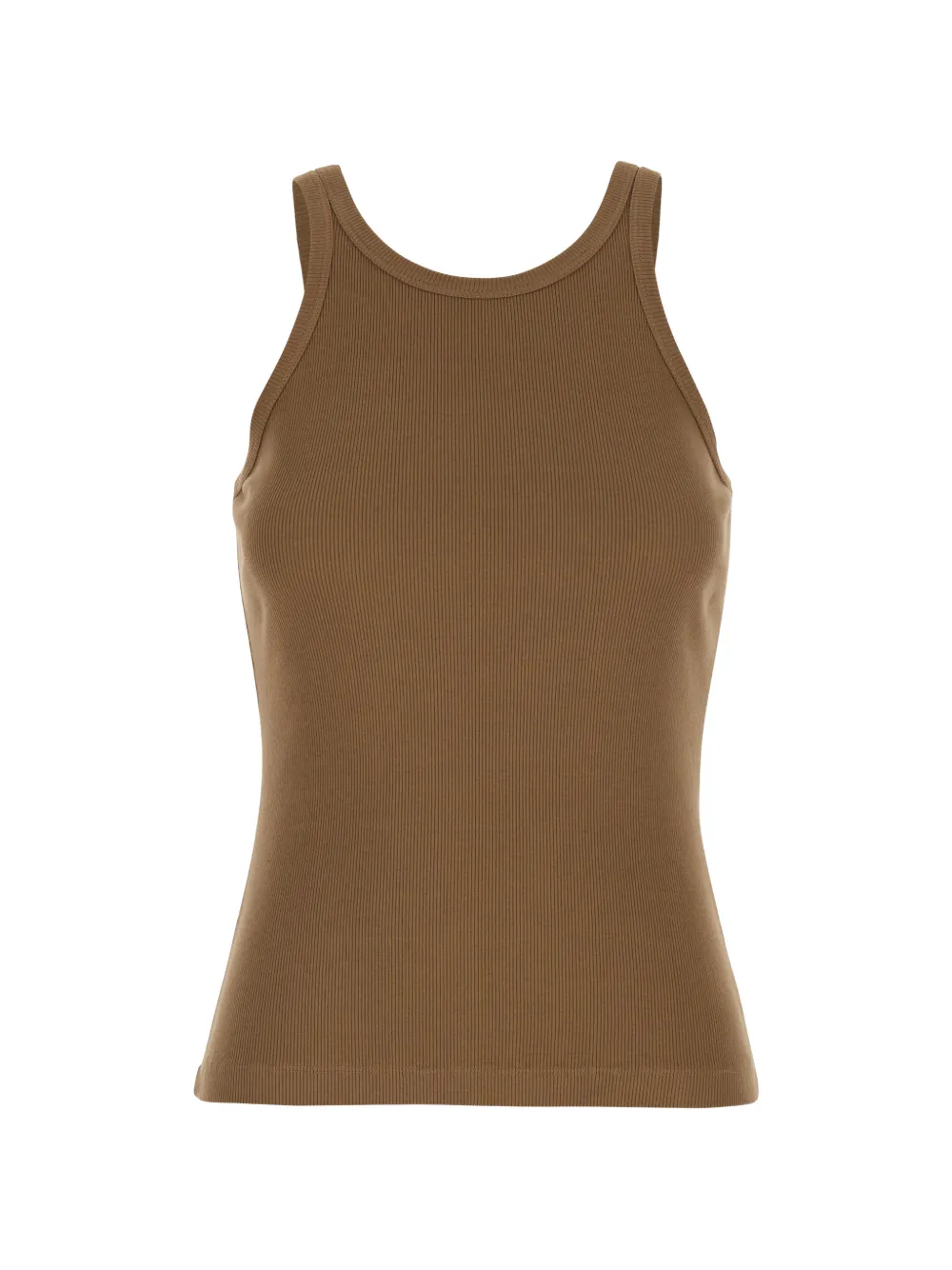 Jucca ribbed top - Marrone