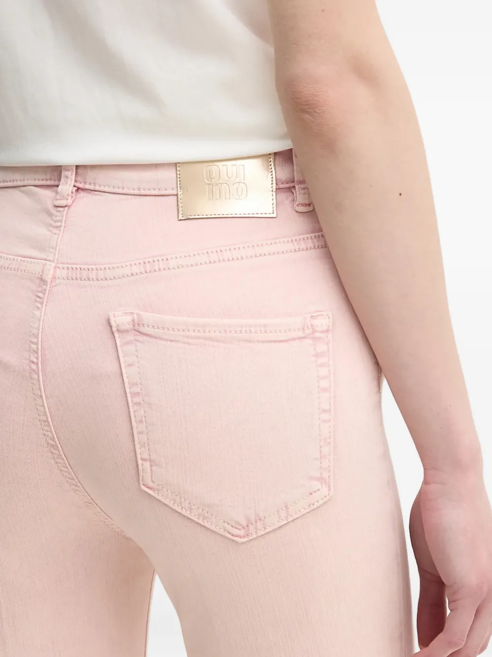  Oui Pink Cropped Jeans 