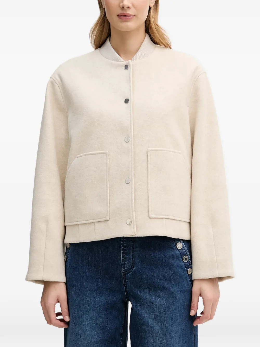 OUI button pocket jacket - Toni neutri