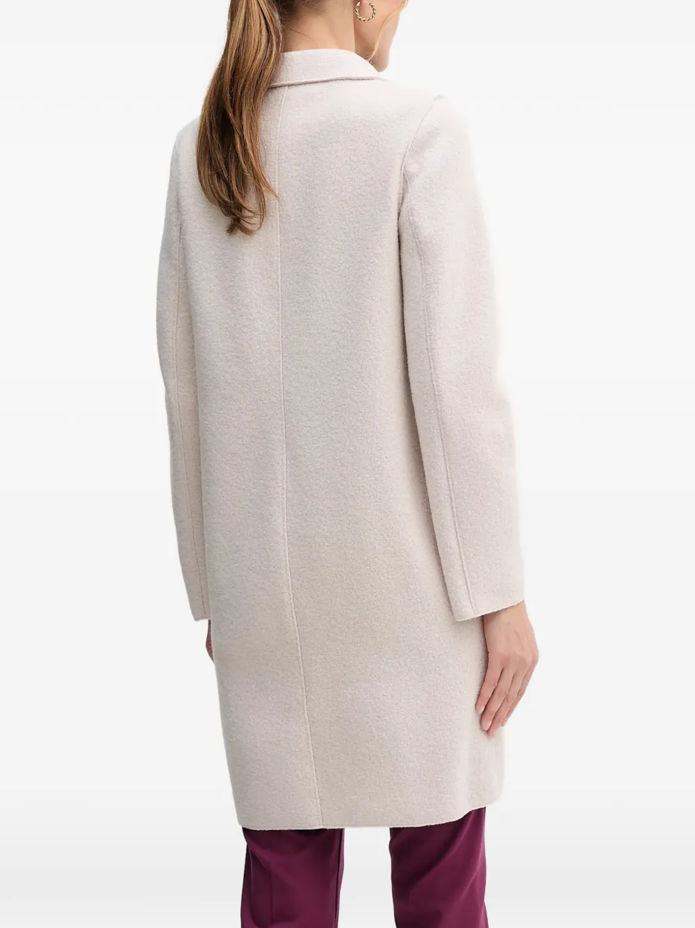  Oui Mayson Single-breasted Coat - Neutrals 