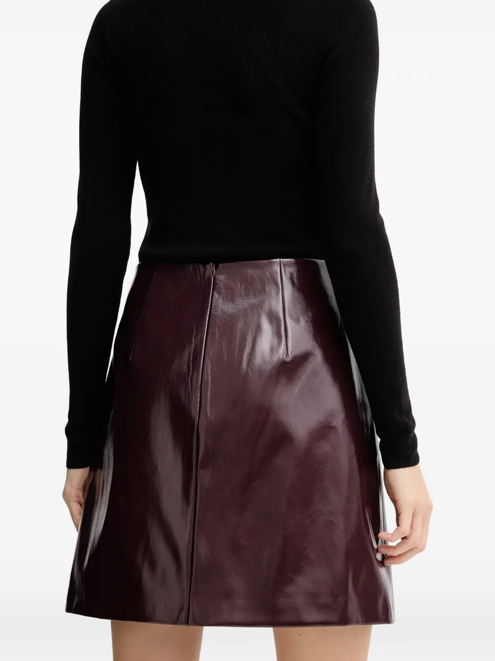  Marc Aurel A-line Mini Skirt - Brown 
