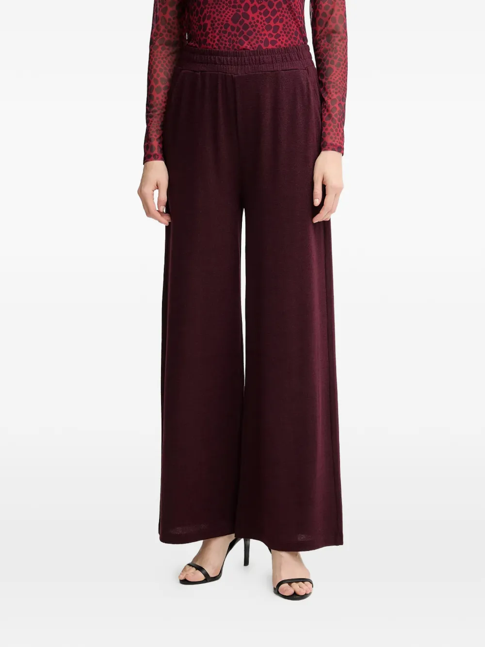 Marc Aurel elasticated wide leg trousers - Rosso